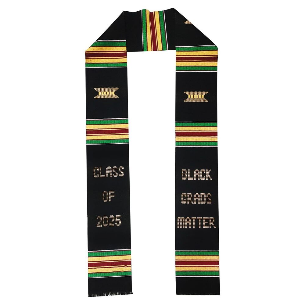 6675 Kente Graduation Stole 2025 Black Girl Magic Graduation Sash 2025